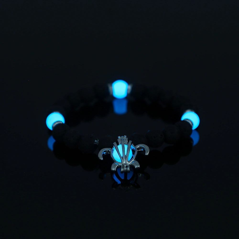 Volcanic Stone Luminous Turtle Bracelet