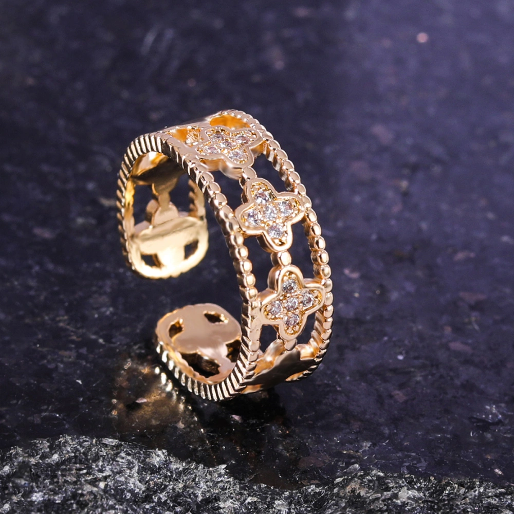 Fashion Simple Hollow Open Adjustable Ring