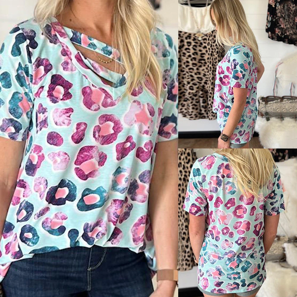 Women's Printed Short-sleeved Loose Casual Top T-shirt Women
