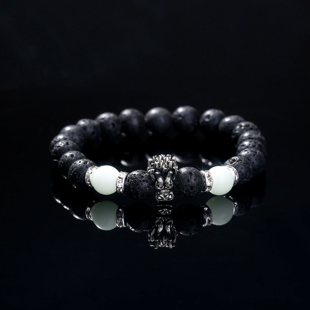 Volcanic Stone Luminous Bead Bracelet