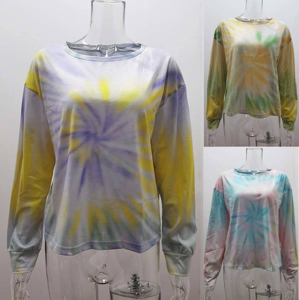 Women's Round Neck Sweater Fall And Winter T-shirt Loose Plus Size Top