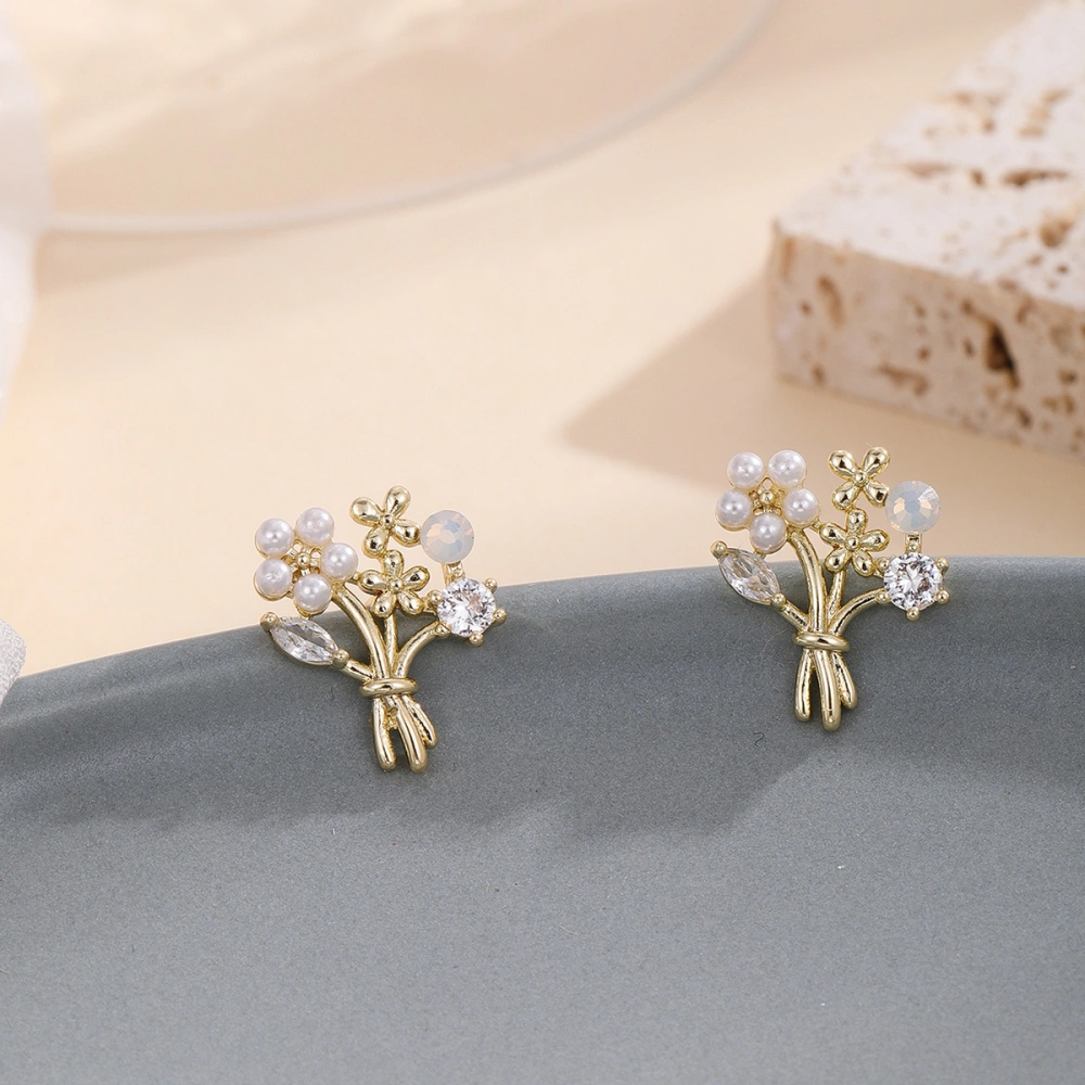 High-quality Temperament Elegant Romantic Bouquet Earrings