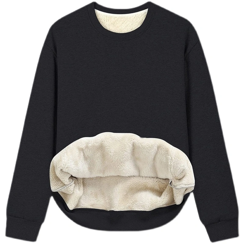 Women's Round Neck Pullover Sweater Thickened Bottoming Sweater