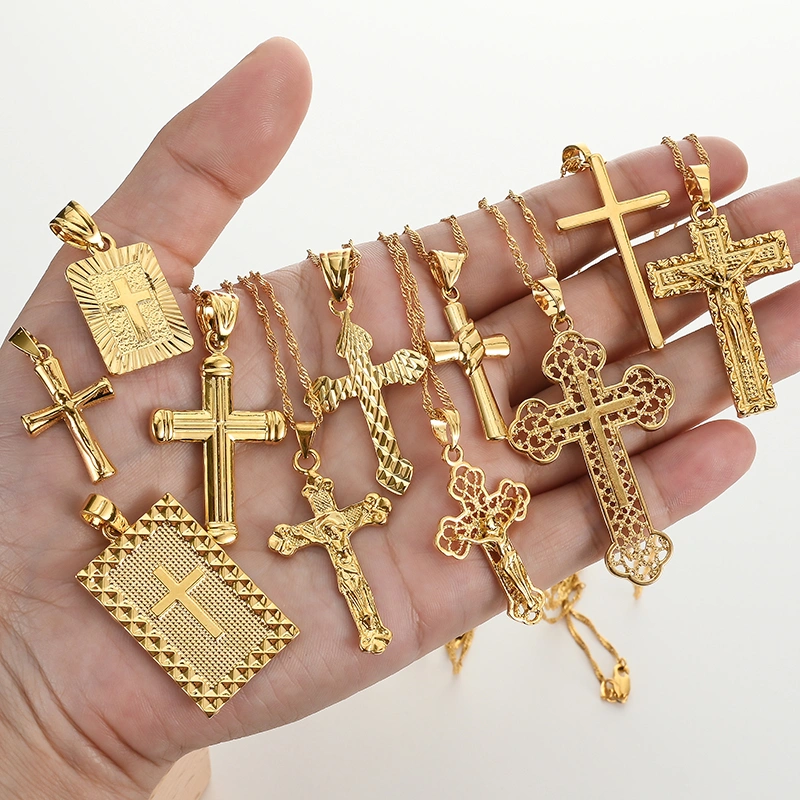 Fashion Cross Chain Necklace Women Neckwear