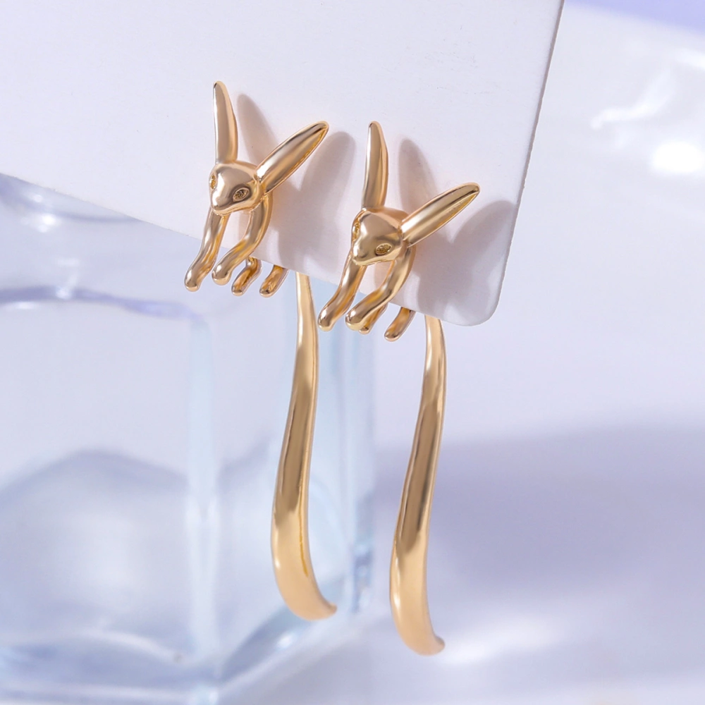 European And American Fashion Simple Metal Animal Earrings