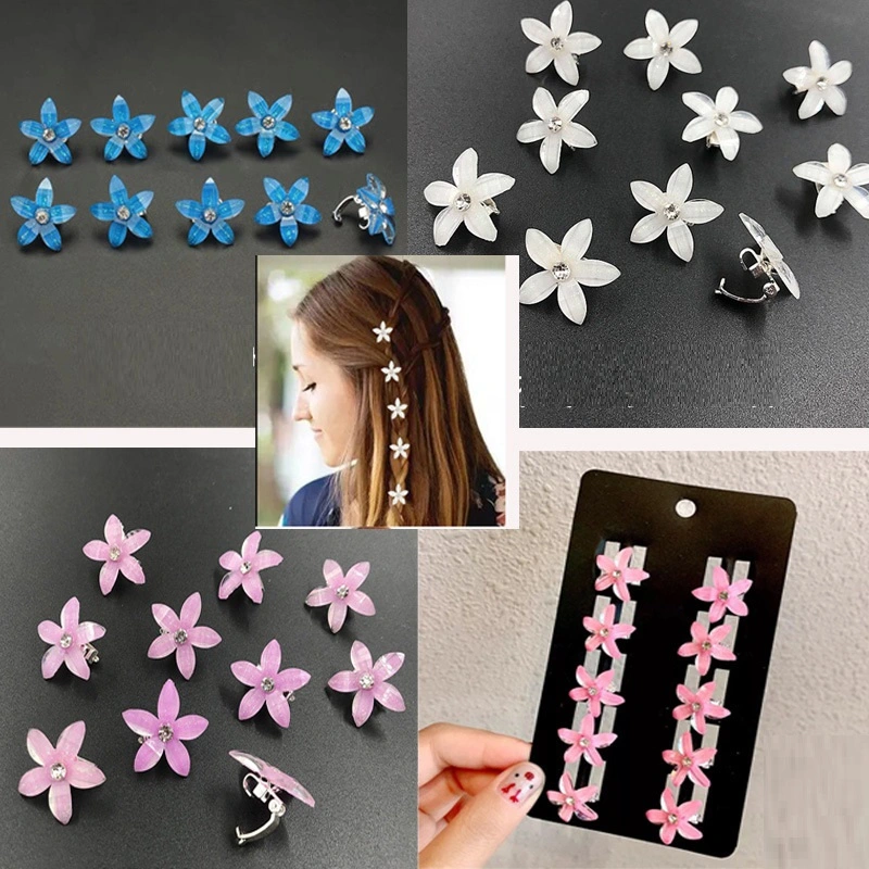 Braided Hair Headdress Small Hairclip Rhinestone Mini Hair Clip Children