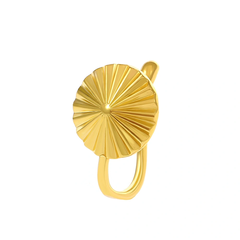 Fashion Metal Geometric Nose Ring Flowers