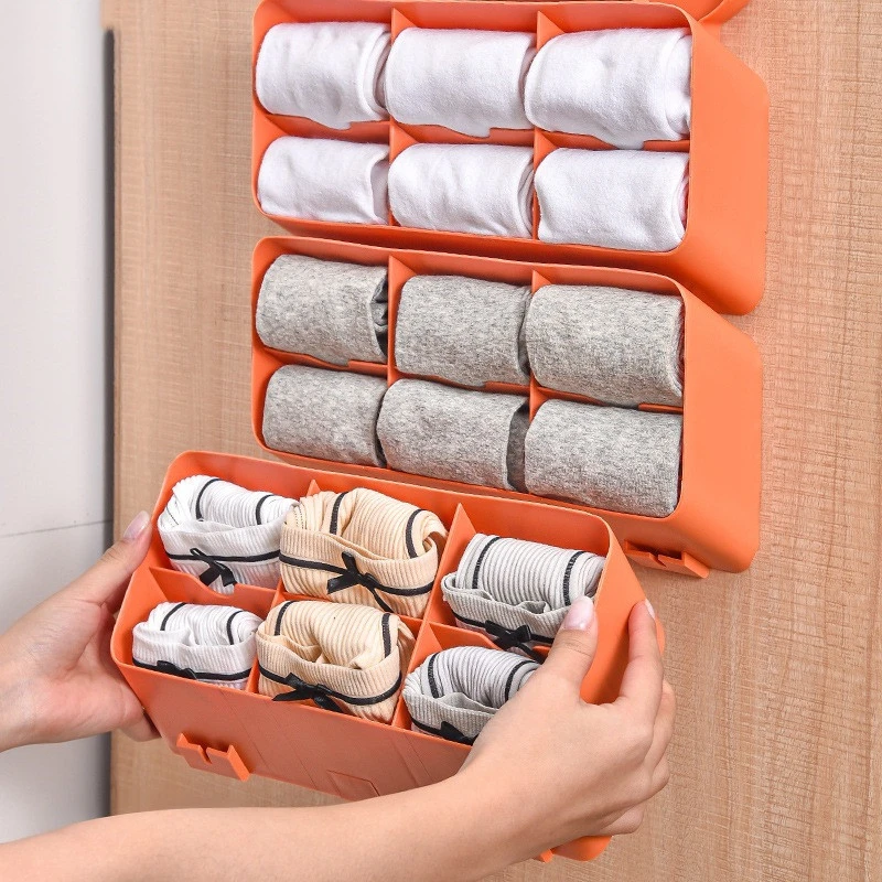 Socks Storage Wall Mounted Hole Free