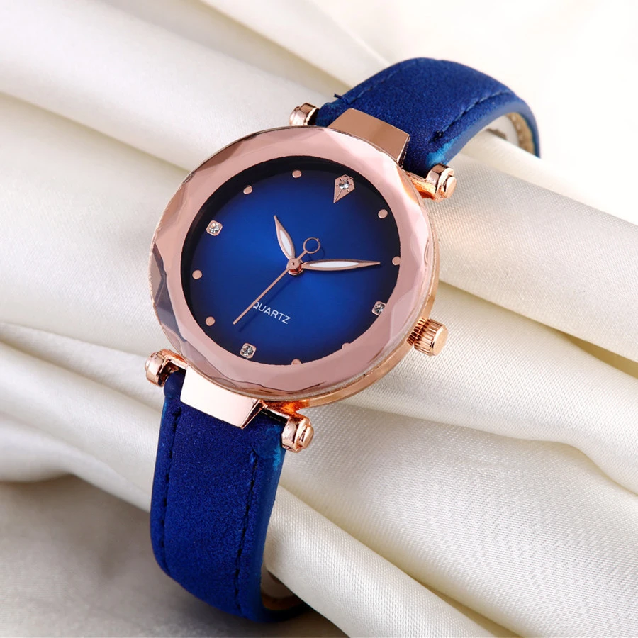 Fashion Shiny Diamond Mirror Quartz Watch