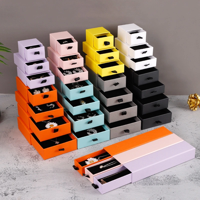 Solid Color Drawer Jewelry Box