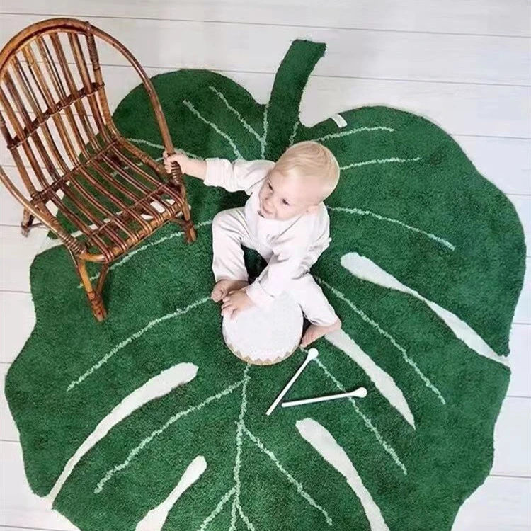 Home Fashion Leaf Shape Floor Protection Mat