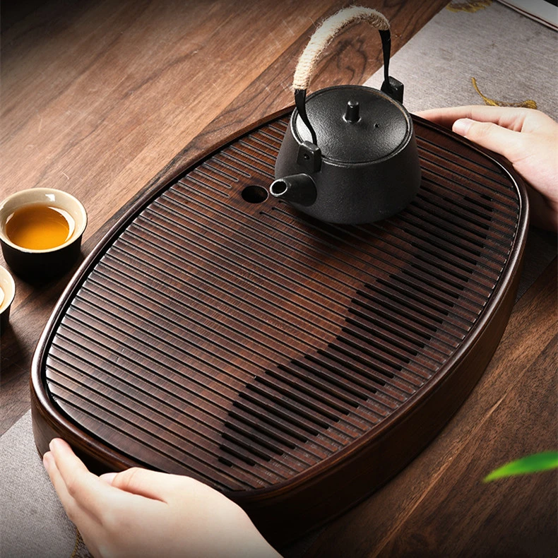 Bamboo Small Tea Set Tray For Home Use