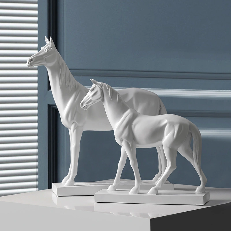 White Horse To Success Resin Soft Decoration