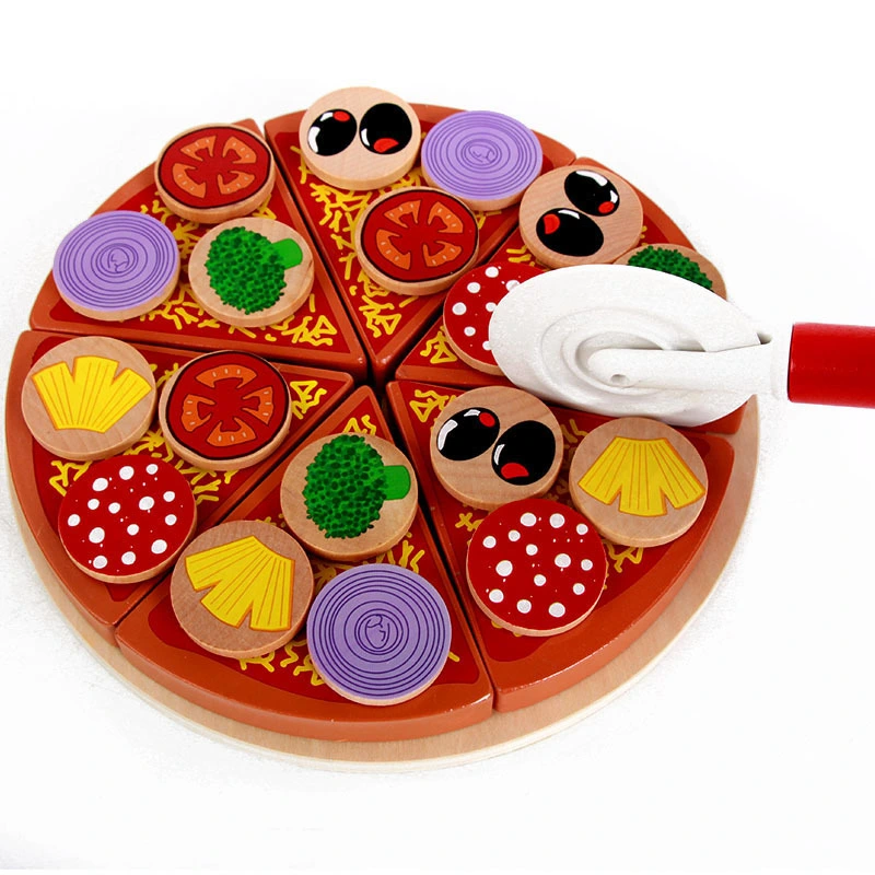 Wooden Simulation Play House Mushroom Pizza Toy