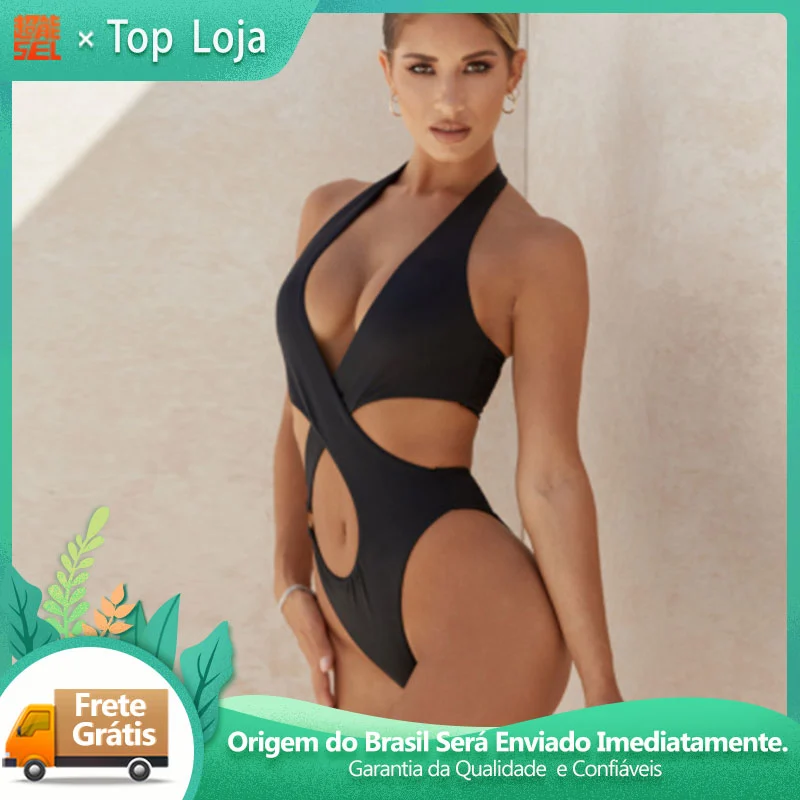 Package Mail Popular Sexy Solid Hollow Swimwear Buy One Get Two Free