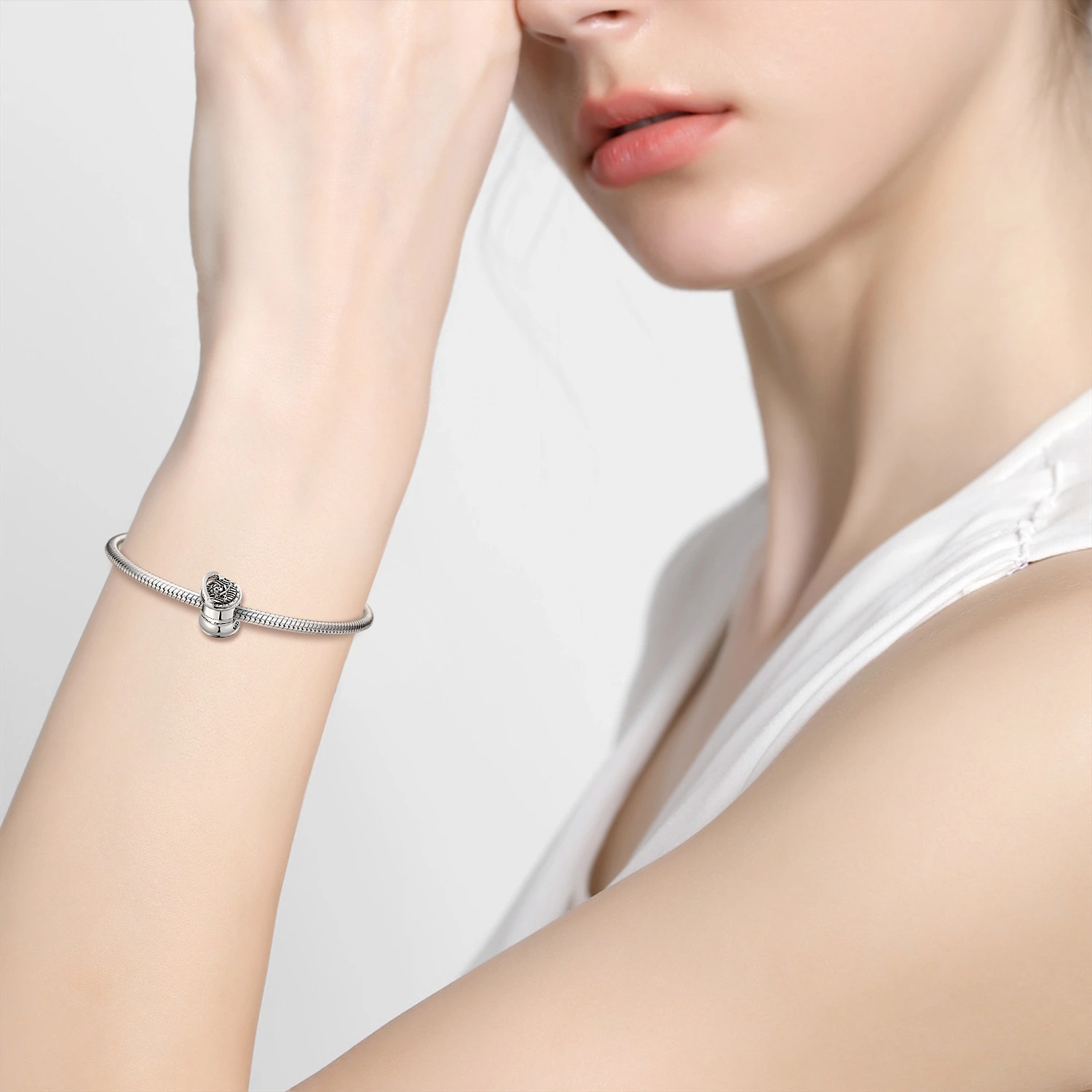 Wine Bucket Beading Skull Pirate Series S925 Sterling Silver Necklace Bracelet Diy Accessories Beads