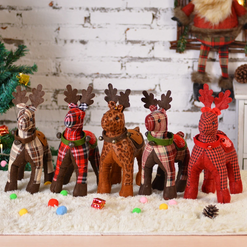 Checker Elk Children Doll Holiday Gift