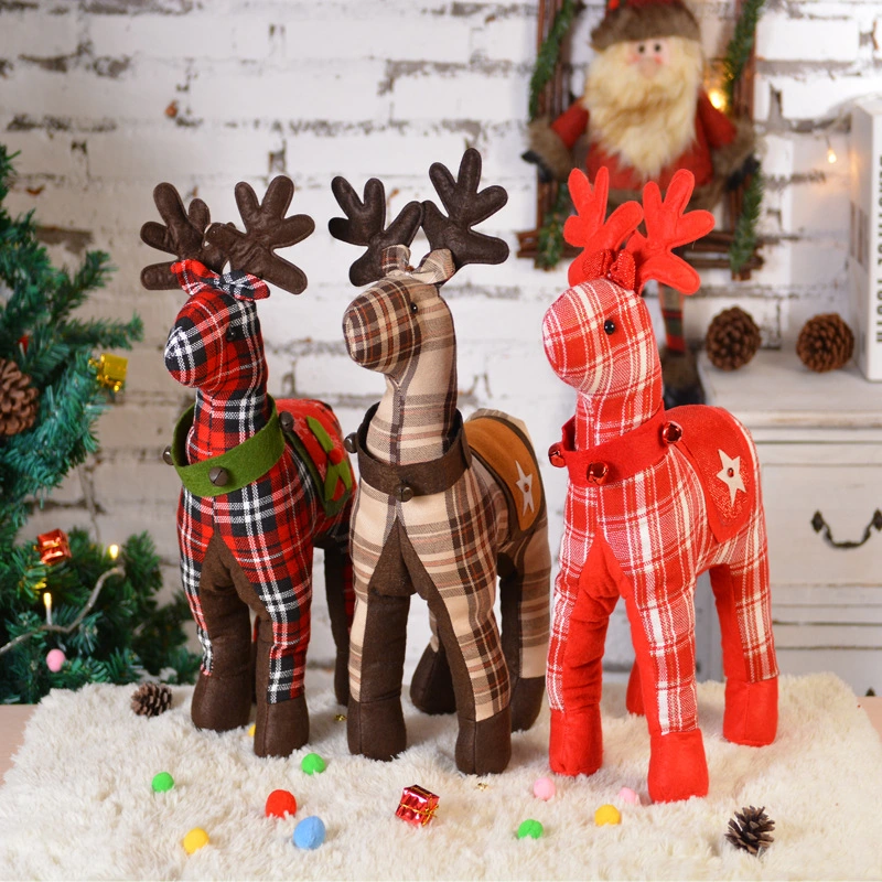 Checker Elk Children Doll Holiday Gift