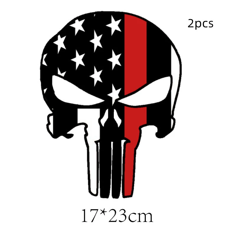 Graffiti Skull Car Stickers Reflect The Light Of Evil Spirit Knight