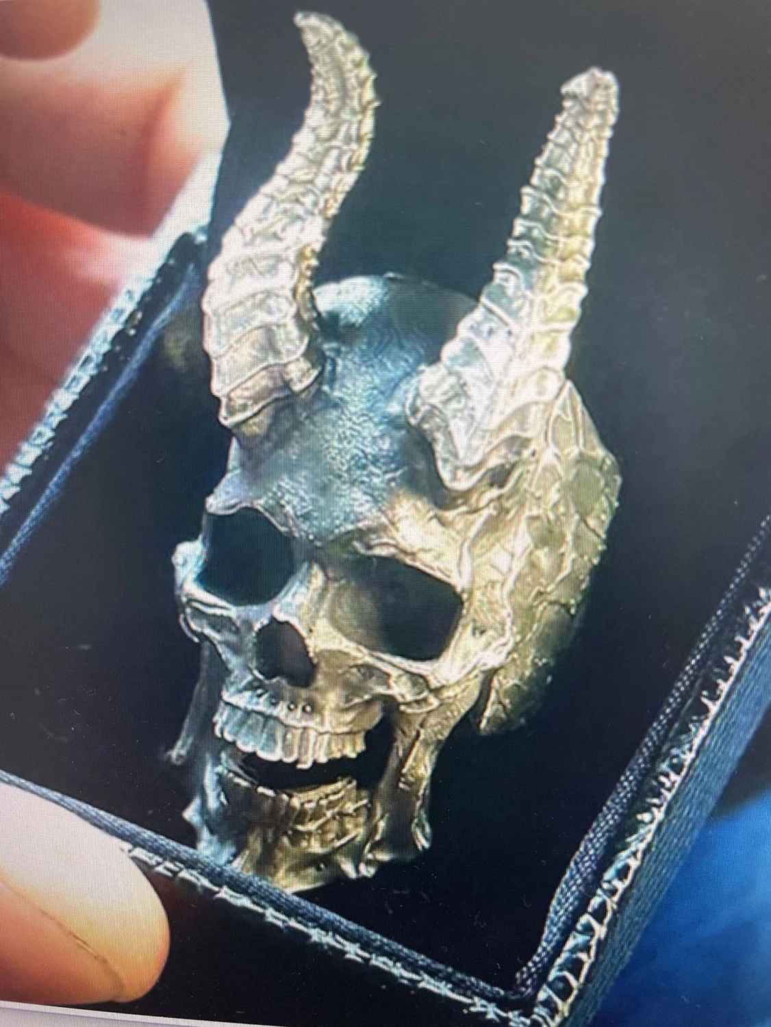 Vintage Punk Style Skull Men's Ring