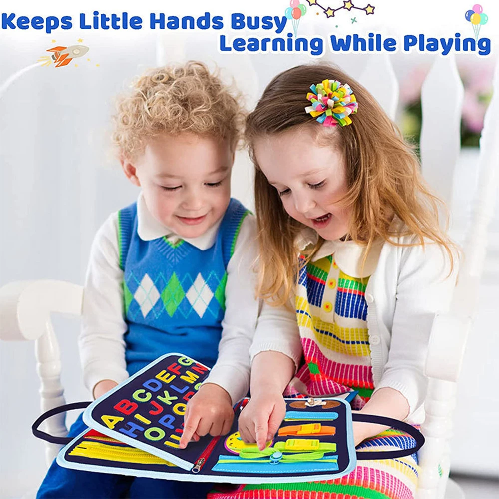 Felt Children's Dressing Busy Board Baby Early Education