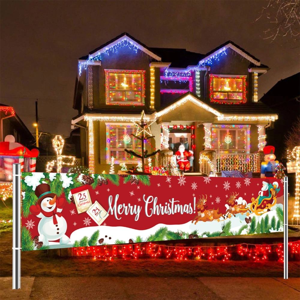 Christmas Outdoor Banner Backdrop Christmas Decoration