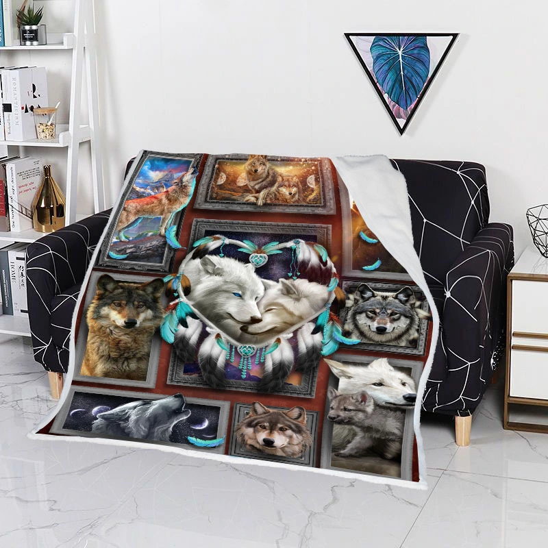 Double Layer Thickened Cashmere Blanket Cartoon Cartoon Cat Air Conditioner Quilt