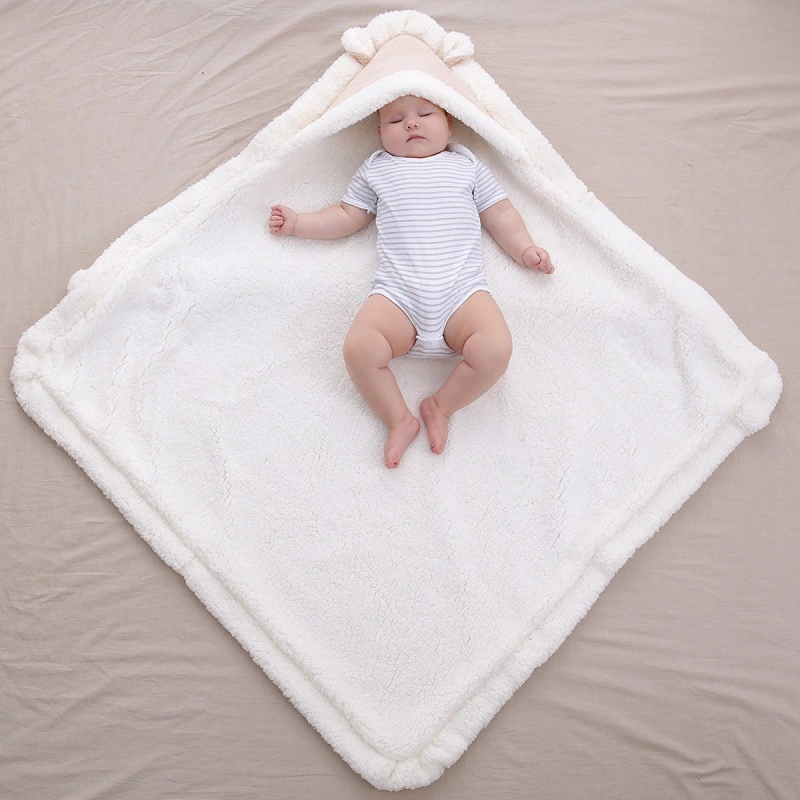 Home Baby Warm Lambswool Cuddle Quilt