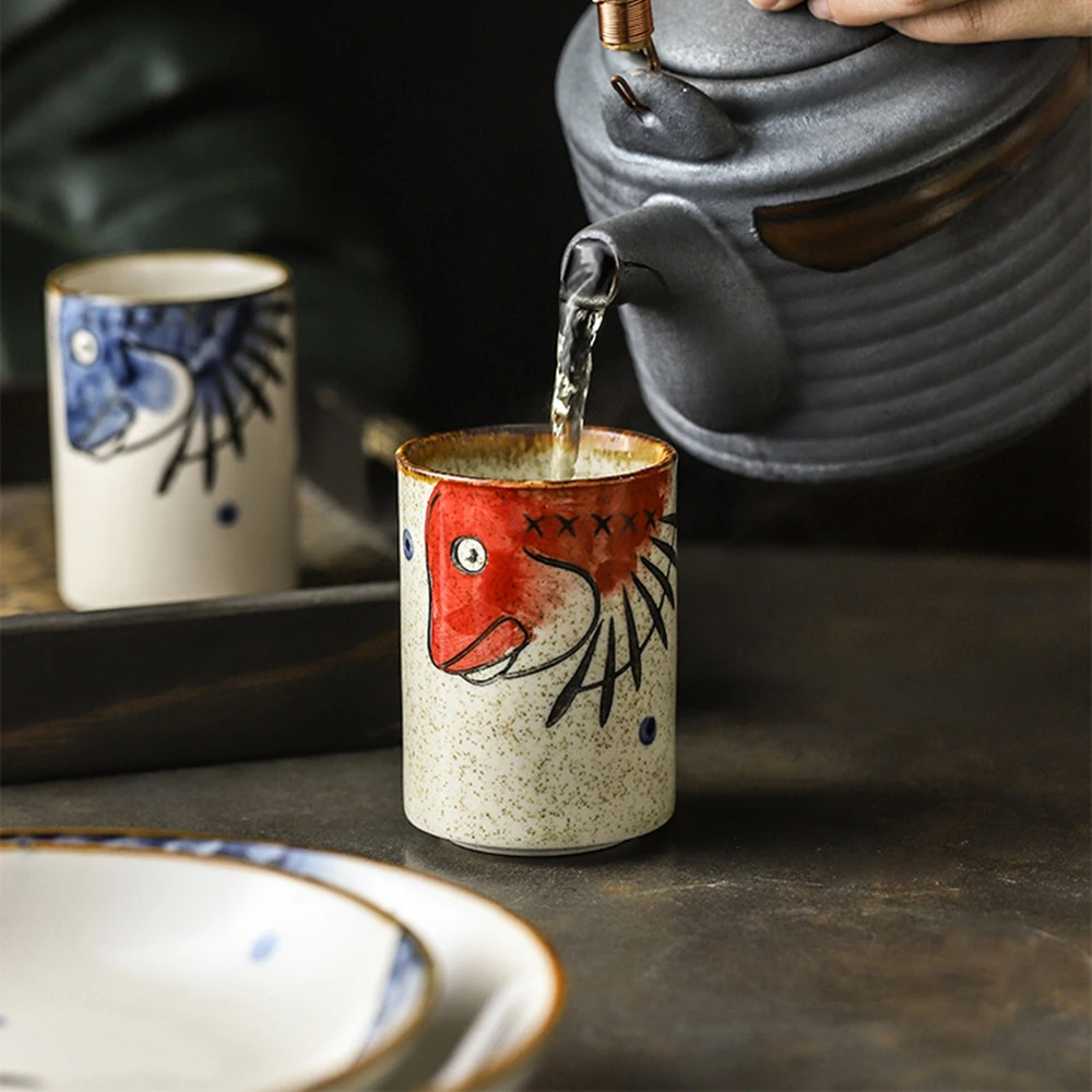 Underglaze Hand-painted Ceramic Drinking Cup