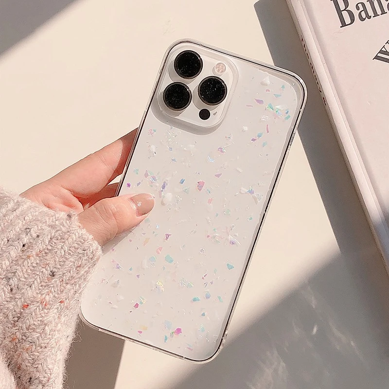 Transparent Drip Glue Mobile Phone Case