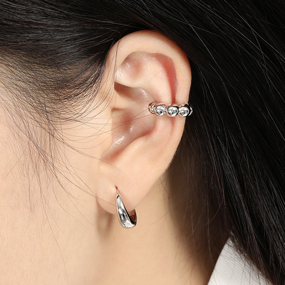 Niche Design Sense Simple Personality All-match Geometric Ear Clip