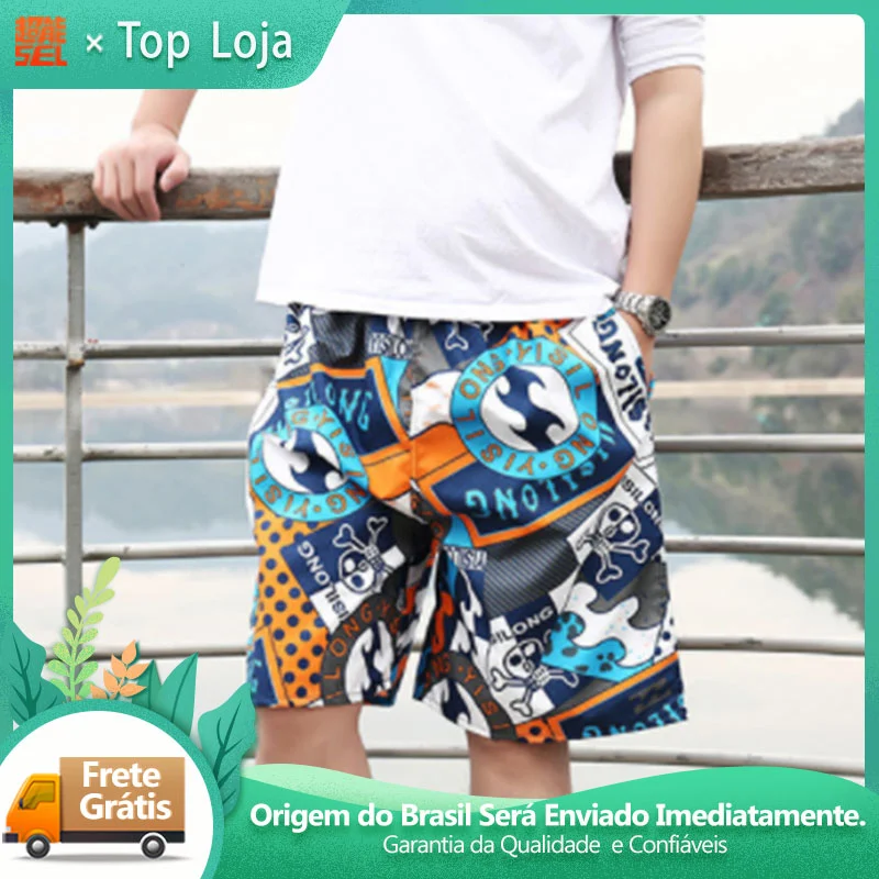 Beach Pants Men's Large Quick Drying Loose Thin Five Cent Men's Shorts Sports Casual Floral Pants