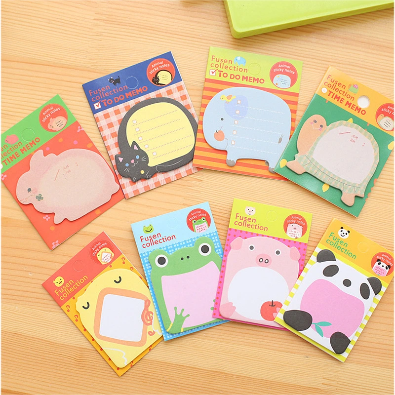 Cute Cartoon Animal Park Tearable Note Pad Post-it Note N Times