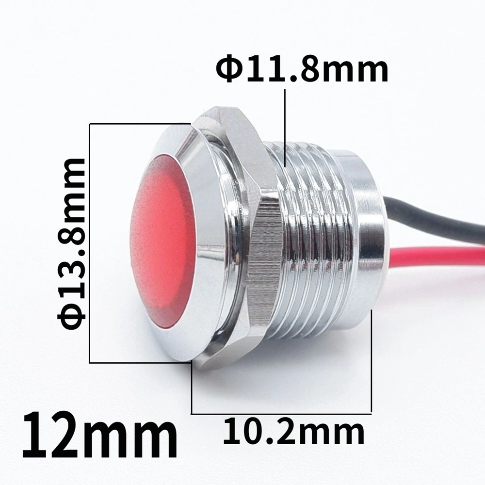 Metal Power Indicator Red Green Yellow Signal Light