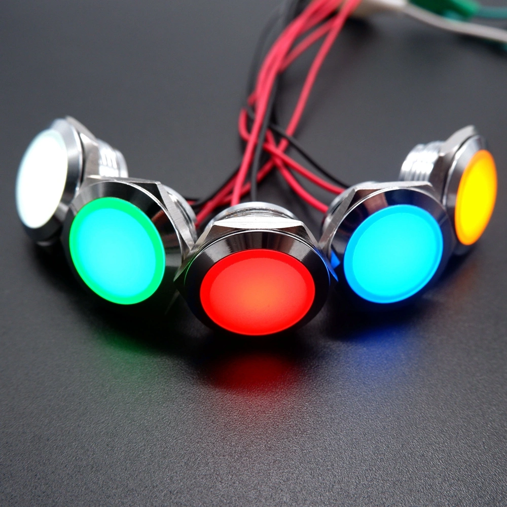 Metal Power Indicator Red Green Yellow Signal Light
