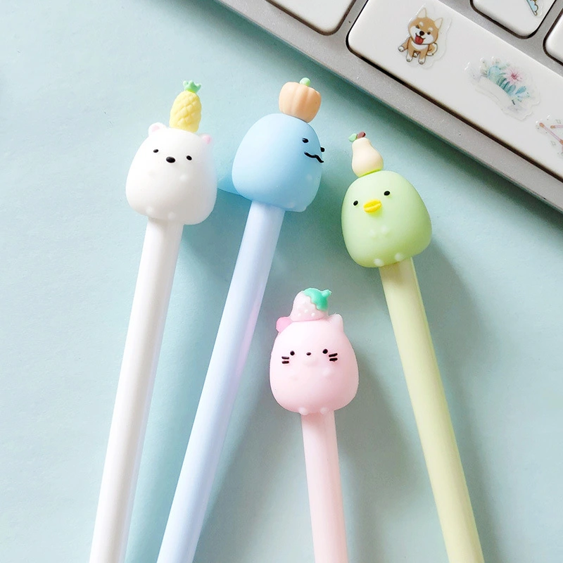 Korean Cute Biological Gel Pen Animal Ball Pen Cute Pet Student Stationery