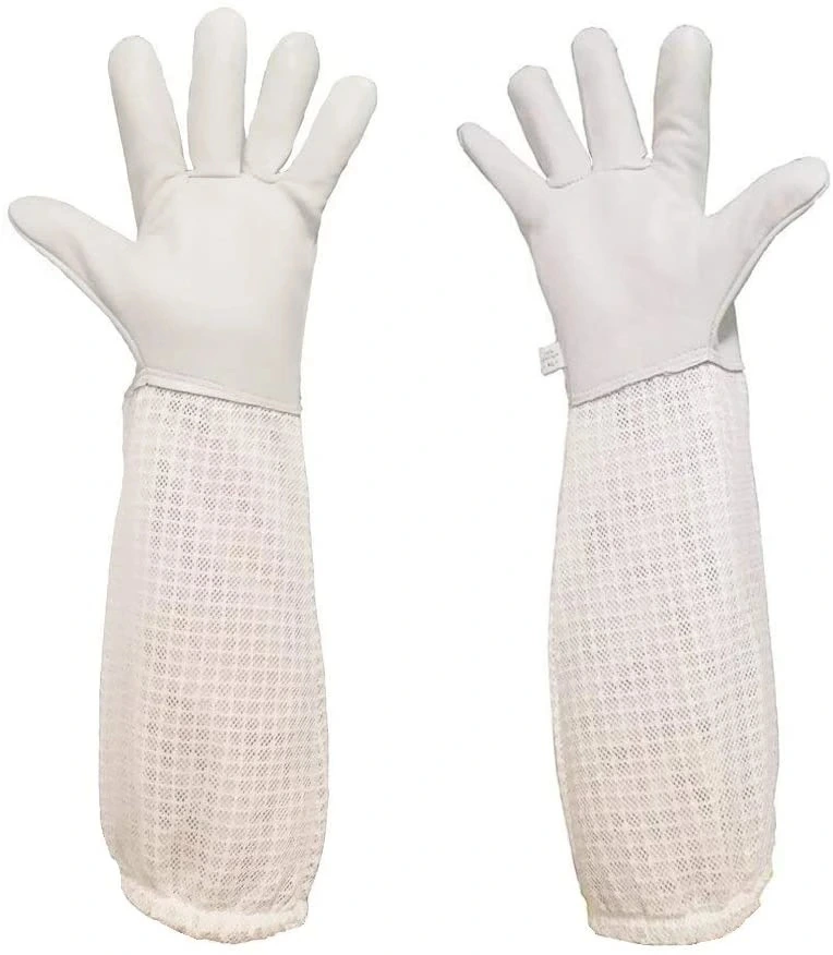 Protection Products Three-layer Breathable Mesh Sheepskin Anti-bee Gloves