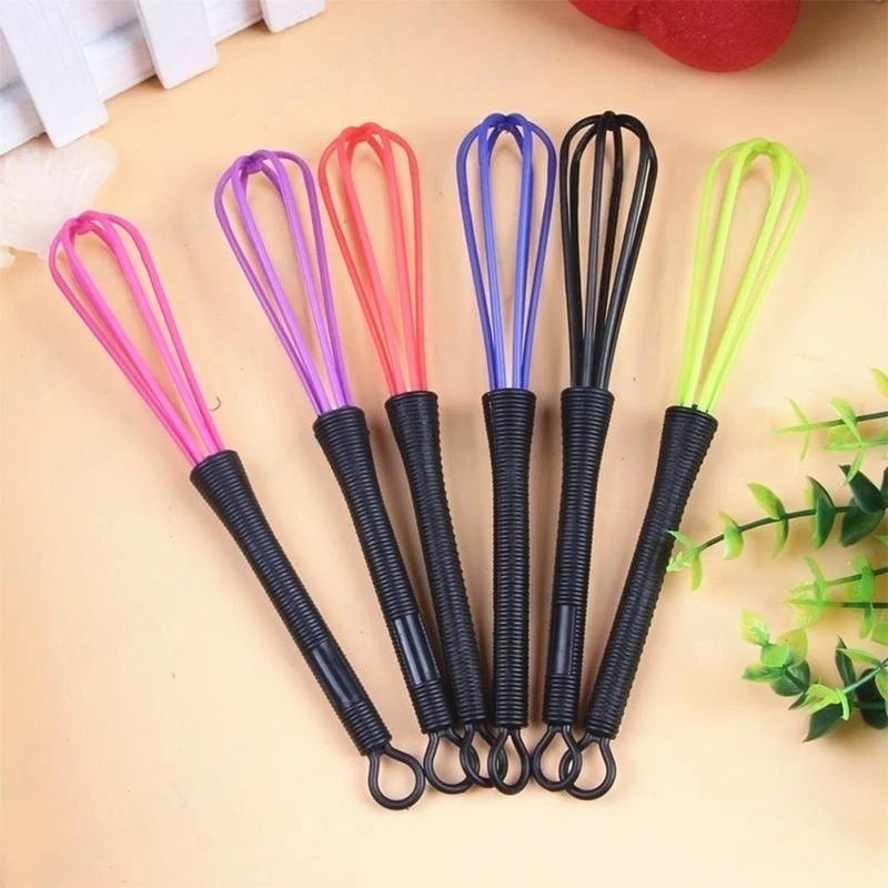 New Random Color  Egg Whisk Rotary Balloon Flat Ste