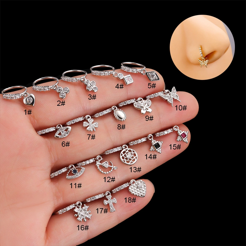 Fashion European And American Piercing Nose Ornaments
