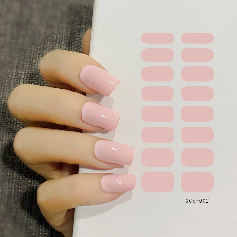 Women's Fashion Solid Color Nail Art Stickers