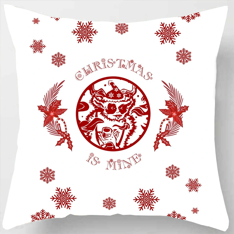 Household Christmas Sofa Pillow Waist Pillowcase