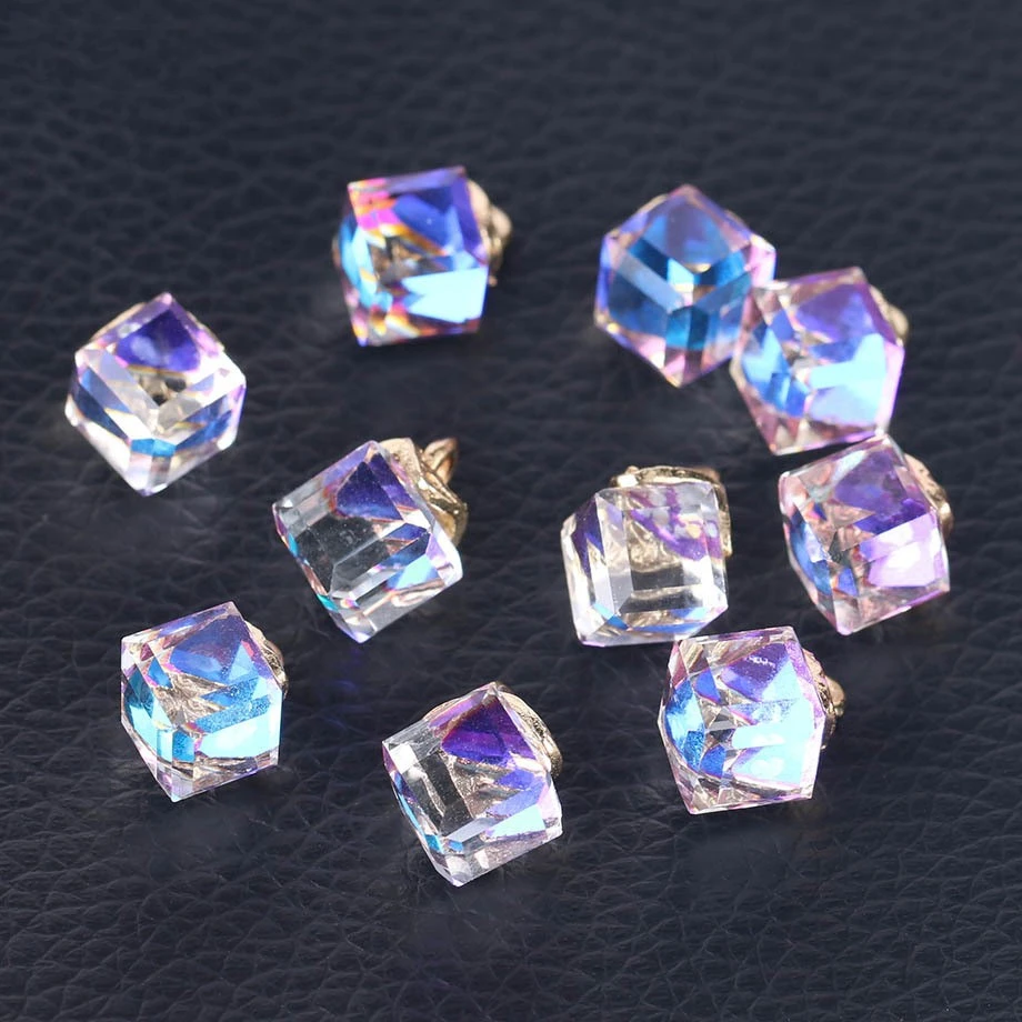 Cubic Glass Crystal Jewelry Making Accessories