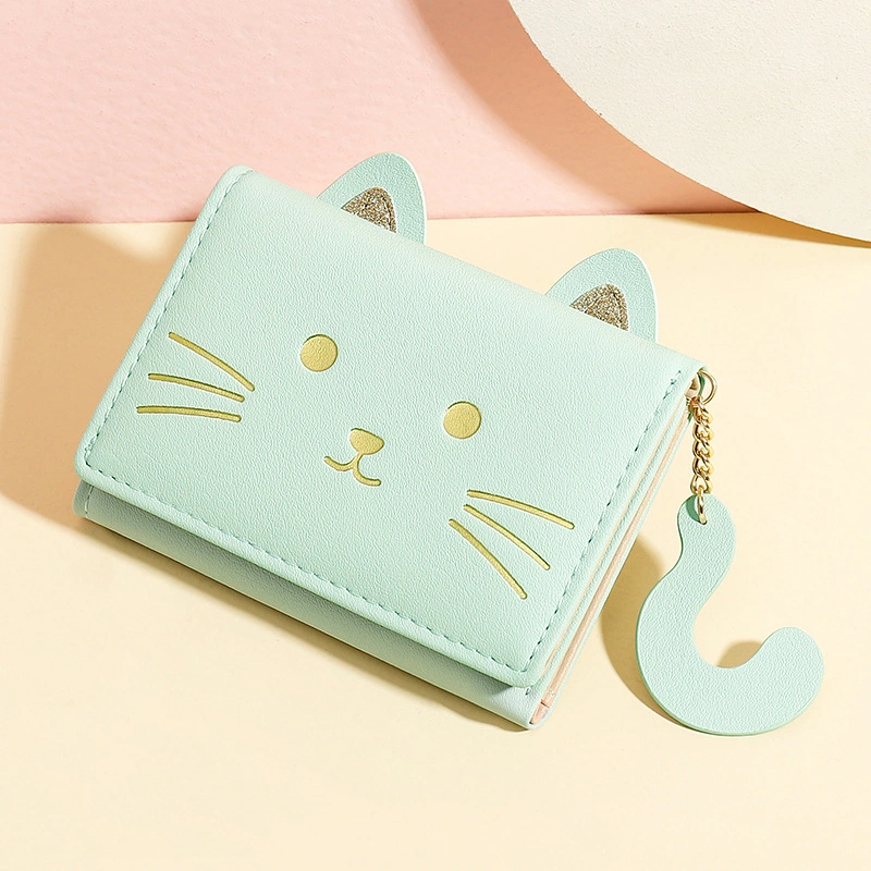 Cute Student Cartoon Female PU Wallet