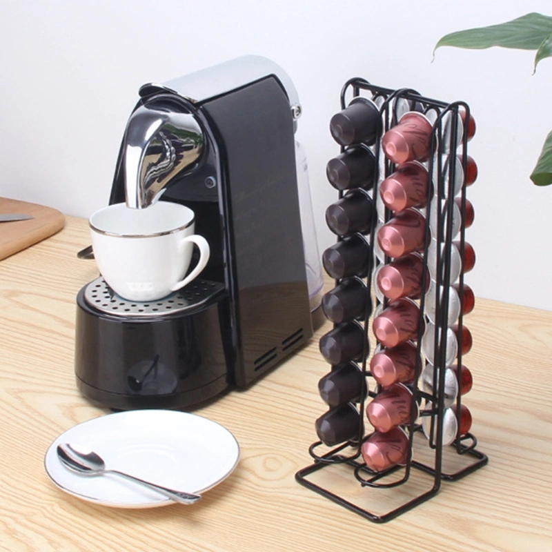 Capsule Coffee Storage Rack Large Capacity Iron Display Bracket