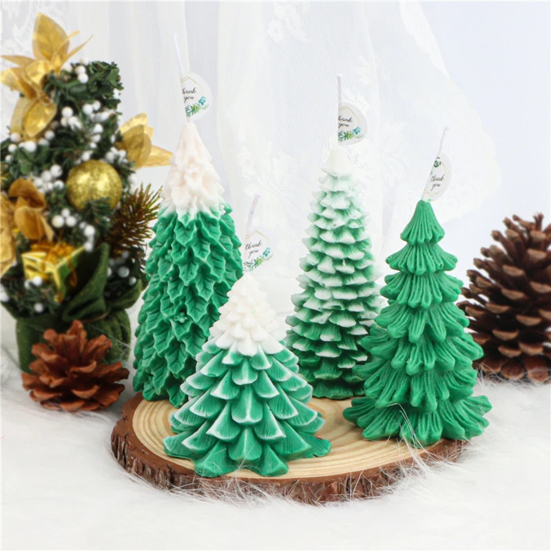 New Silicone Christmas Tree Candle Mold