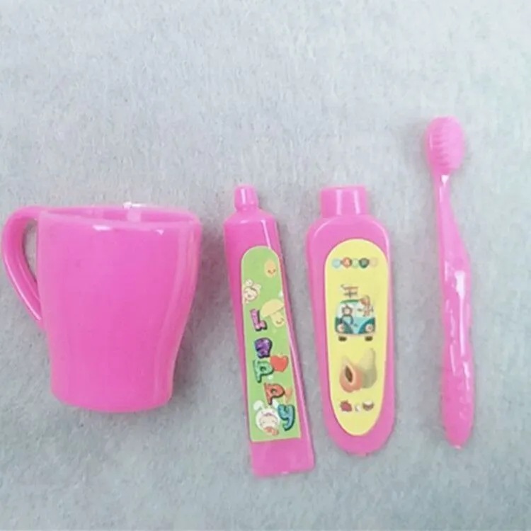 Dolls For Dressing Up Accessories Mini Toothbrush 4-piece Set