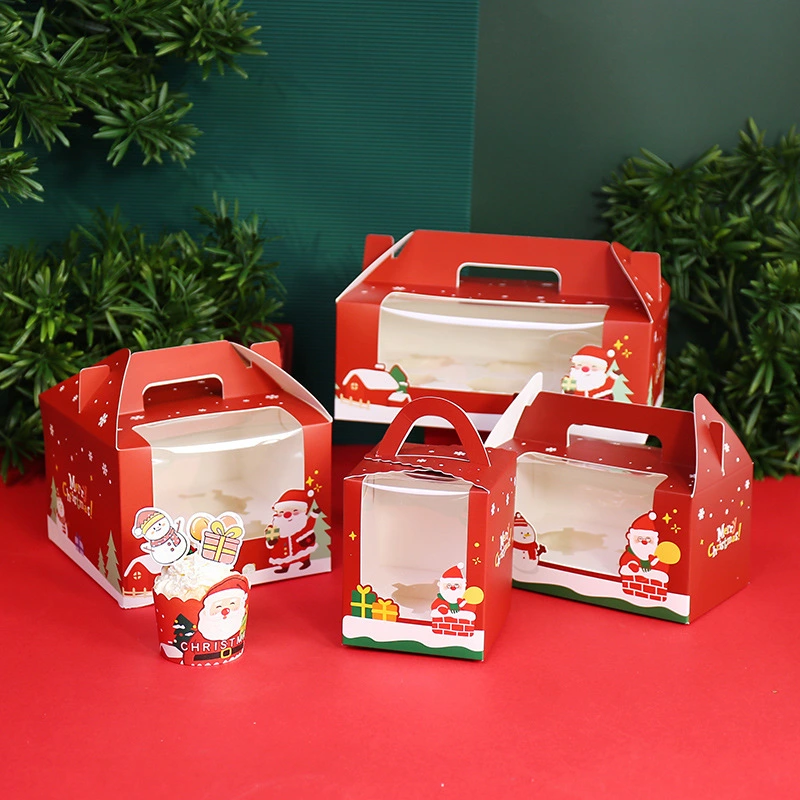 New Portable Muffin Cup Packing Box Christmas Eve