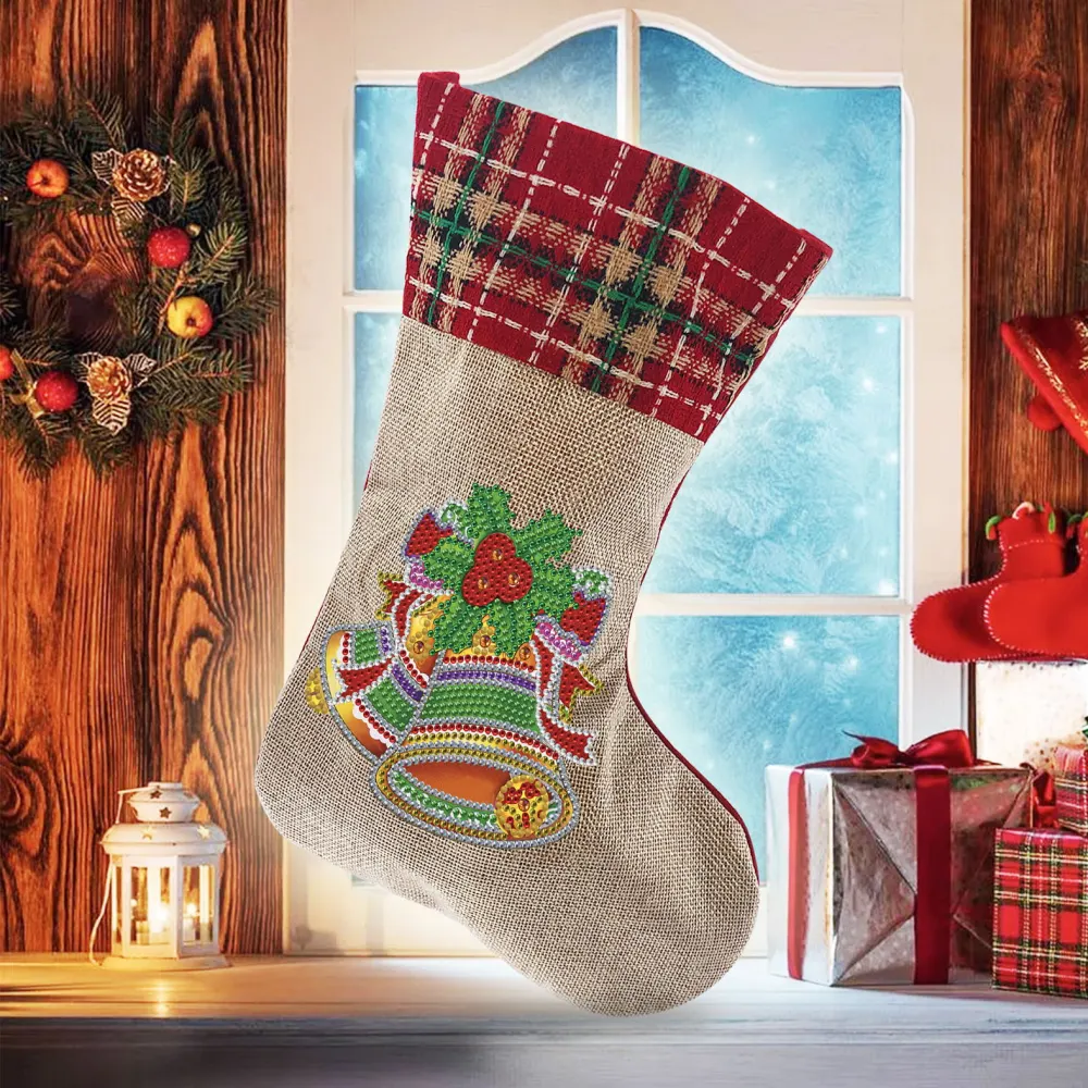 Diamond Painting Diy Christmas Stockings Gift Bag