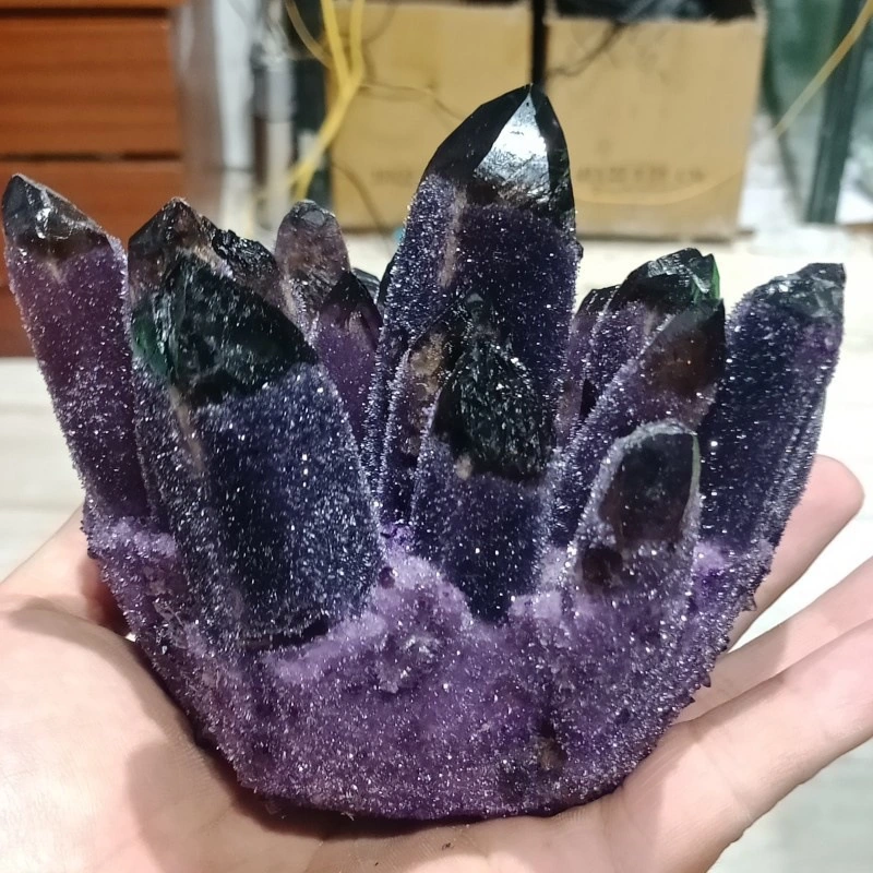 Natural Amethyst Cluster Raw Stone Mineral Crafts