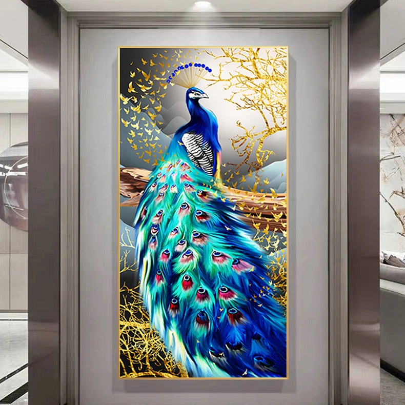 5d Spot Drill Peacock Diamond Painting Full Diamond Modern